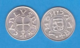 CARLOMAGNO  (768 - 814)  DINER  -  PLATA / SILVER  BARCELONA  SC/UNC  RÉPLICA   DL-12.157 - Other & Unclassified