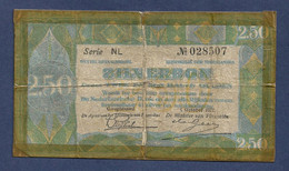 Netherlands 2 1/2 Gulden 1927 Zilverbon / Silver P20 Fine - Other & Unclassified