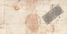1727  - PONTIFICIO - Lettera Con Testo - Porto Assegnato - Del 1859 Da Fermo Per Città, Tassata 1 Baj, Assolta Al Verso. - Papal States