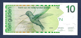 Netherlands Antillles 10 Gulden 1986 P23a VF+ - Antille Olandesi (...-1986)