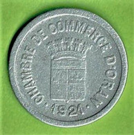 FRANCE / NECESSITE / CHAMBRE DE COMMERCE De ORAN /10 CENTIMES / 1921 / ALU - Firma's