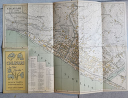 CHIAVARI ANNI'40-'50 MAPPA TOPOGRAFICA - Cartes Topographiques