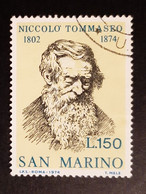 Francobolli San Marino Nicolò Tommaseo 1974 - Usados