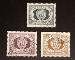 Francobolli San Marino Anniversario Primo Francobollo 1977 - Used Stamps