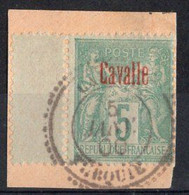 Cavalle Timbre-poste N°1a  Oblitéré Sur Fragment TB  Cote : 25€00 - Used Stamps