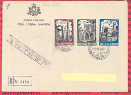 SAN MARINO 1961 - St.Post.029 - Busta FDC Raccomandata "MOSTRA FILATELICA, BOPHILEX" - Vedi Descrizione - - Storia Postale