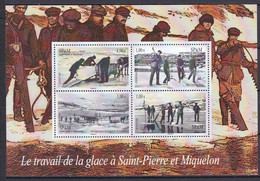 PM-515 – ST PIERRE & MIQUELON – BLOCKS - 2008 – ICE HARVESTING - SG # MS1086 MNH 20 € - Hojas Y Bloques