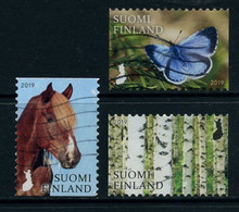 Finland 2019 - Finland's Nature Signs II, Part Set Of Used Stamps (3 Of 5). - Oblitérés