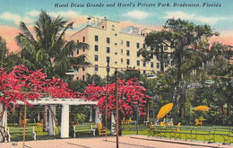 3549 – Bradenton Florida USA – Hotel Dixie Grande – Linen – Vintage – VG Condition – 2 Scans - Bradenton