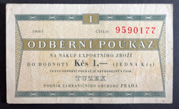 Czechoslovakia 1 Korun, P-FX34a (1969/I) - Extremely Fine - Cecoslovacchia