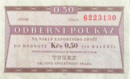 Czechoslovakia 0.50 Korun, P-FX47a (1973/III) - About Uncirculated - Tchécoslovaquie