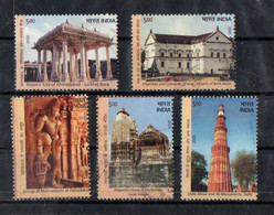 India - 2020 - UNESCO World Heritage Sites In India - Set - Used. - Gebruikt