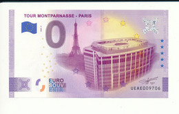 Billet Touristique  0 Euro  - TOUR MONTPARNASSE - PARIS - UEAE - 2020-5 - ANNIV - N° 9706 - Autres & Non Classés