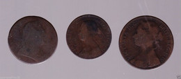 GRANDE BRETAGNE 3 PIECES DES ANNEES 1800 - Other & Unclassified