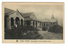 Conge Belge   Vicariaat  Nieuw-Antwerpen Kerk En Residentie Te Lisala - Belgian Congo