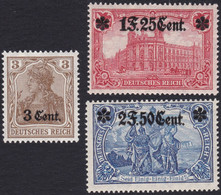 BELGIQUE, 1916, Timbres Occupation ( COB OC26-36-37 **) - OC26/37 Staging Zone