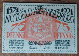 Poland Węgorzewo - Germany Angerburg Notgeld 75 Pf 1921 UNC- - Pologne