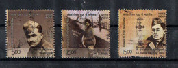 India - 2019 - Indians In World War I - Air Warriors - 3 Diff    - Used. - Oblitérés