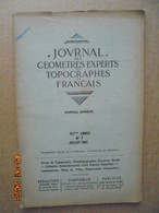 Journal Des Geometres Experts Et Topographes Francais 112eme Annee No.7 (Juillet 1951) - Ciencia
