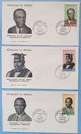 FDC - SENEGAL - 1970 - PRECURSEURS DE LA NEGRITUDE - DAKAR - Lot De 3 - Sénégal (1960-...)