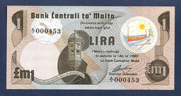 Malta 1 Lira 1967 P34a Prefix A/1 $ Low Number UNC - Malte