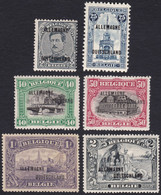 BELGIQUE, 1919, Timbres Occupation ( COB OC40-46-48-49-51-52Aa *) - OC38/54 Ocupacion Belga En Alemania