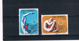SAN MARINO 1972 - Serie Usata - Prevenzione Malattie Cardiovascolari - Used Stamps