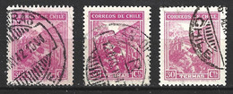 CHILI. Timbres Oblitérés. Source Thermale. - Termalismo