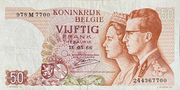 Belgium 50 Francs, P-139 (16.05.1966) - Very Fine - 50 Franchi