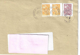 Timbres Marianne Lamouche  Découpe A Cheval N° 3137 A - Lettres & Documents