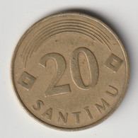 LATVIA 1992: 20 Santimu, KM 22 - Lettonie