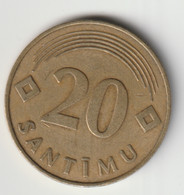 LATVIA 1992: 20 Santimu, KM 22 - Lettonie