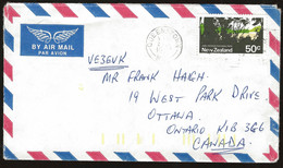 COVER ENVELOPPE / NEW ZEALAN NOUVELLE ZELANDE / QUEENTOWN / TO OTTAWA CANADA - Storia Postale