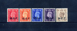 1942 MEF Middle East Forces Occupazione Britannica S1 1/5 MNH ** - British Occ. MEF