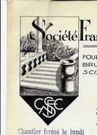 1939 ENTETE Sté Française Nouvelles Carrieres De Comblanchien Cote D'Or PIERRES BRUTES ET TAILLEES =>Feugier Lyon V.HIST - 1900 – 1949