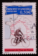 ANDORRE FR 2003 N°582 Oblitéré - 0.50€ Centenaire Tour De France - USED - Usados