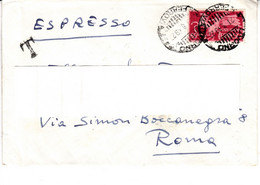 ITALIA  1949 -  Espresso Da Montecatini A Roma - Express Mail