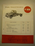 Ford  Vrachtwagens F 350   /     FORD MOTOR COMPANY ( Belgium) - Trucks