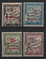 Maroc - 1911 - Timbre Taxe N° 17/18/20/22 - Neufs * - MLH - Timbres-taxe