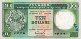 HONG KONG 10 DOLLARS 1992 P 191c UNC SC NUEVO - Hongkong