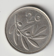 MALTA 1993: 2 Cents, KM 94 - Malta