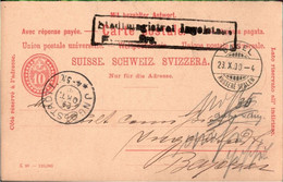 ! Lot Von 6 Ganzsachen Aus Basel, Schweiz, 1900-1909 - Interi Postali