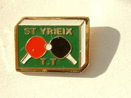 PIN'S  TENNIS DE TABLE - ST YRIEIX - Tennis De Table