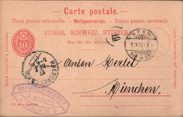 ! Lot Von 15 Ganzsachen Aus Bern, Schweiz, 1901-1909, U.a. Bahnhof Buffett, Velo Fabrik - Entiers Postaux