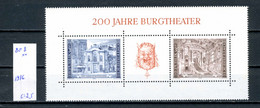 Autriche   BF N° 8  Xx  Burgthatre De Vienne - 1961-70 Lettres
