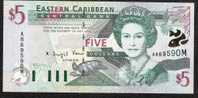 EAST CARIBBEAN STATES P37m  5 DOLLARS  2000 # A/M      UNC. - East Carribeans