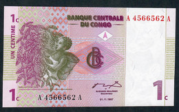 CONGO  D.R. P80 1 CENTIME 1997 #A/A      UNC. - Unclassified