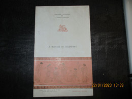 Rare Programme Théatre National De L'opéra Comique 1910 - LE MARIAGE DE TELEMAQUE - Programme