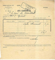 1925 Avis D'arrivée Colis Postal / Cachet Gare Lerrain 88 Vosges / Livraison Almanachs Au Curé De Vioménil - Cartas