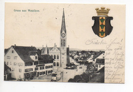 Gruss Aus WETZIKON Strassenbahn Tram Gel. 1903 V. Ober-Wetzikon N. Teufen - Wetzikon